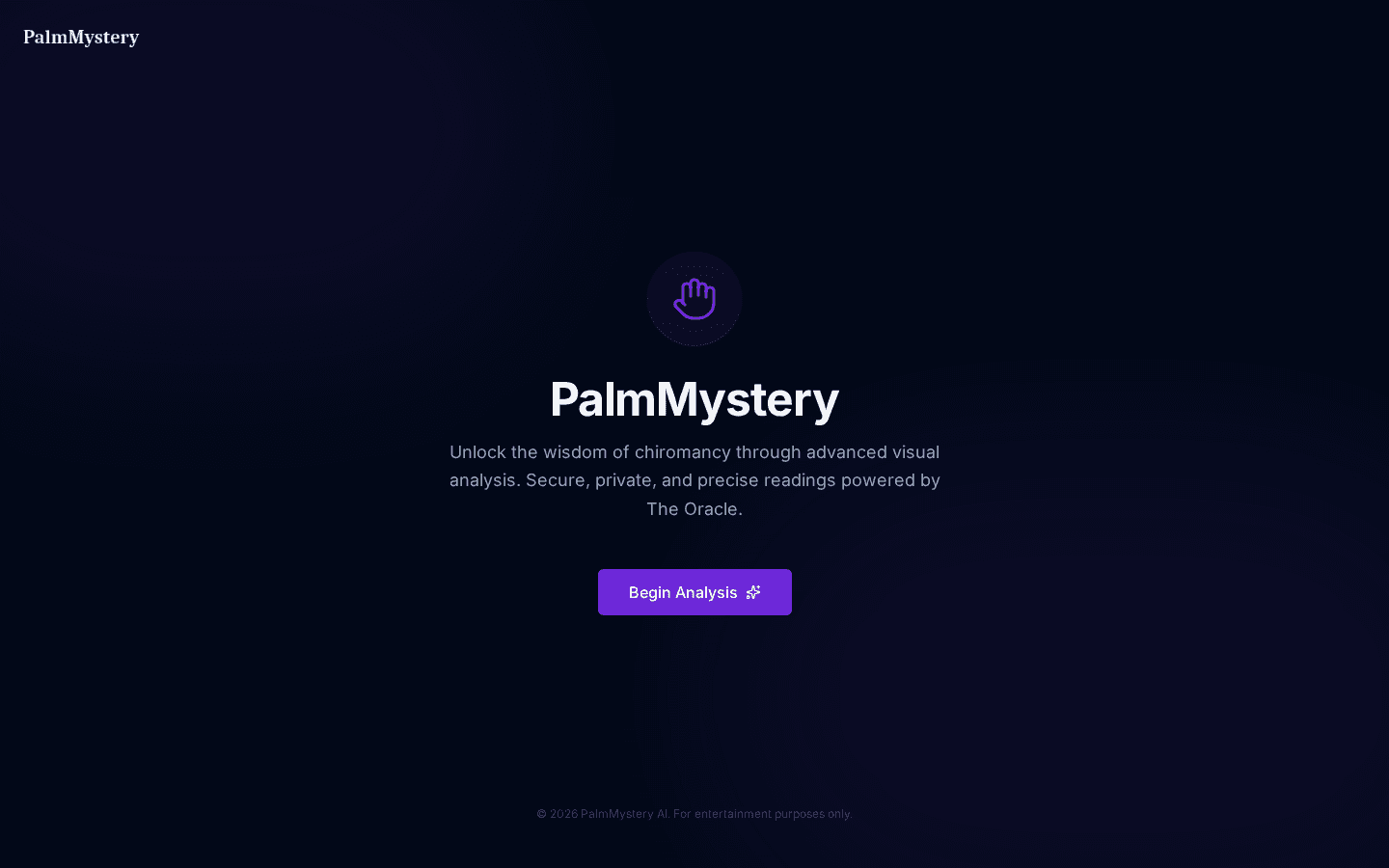 PalmMystery — project by Harsh Gaur